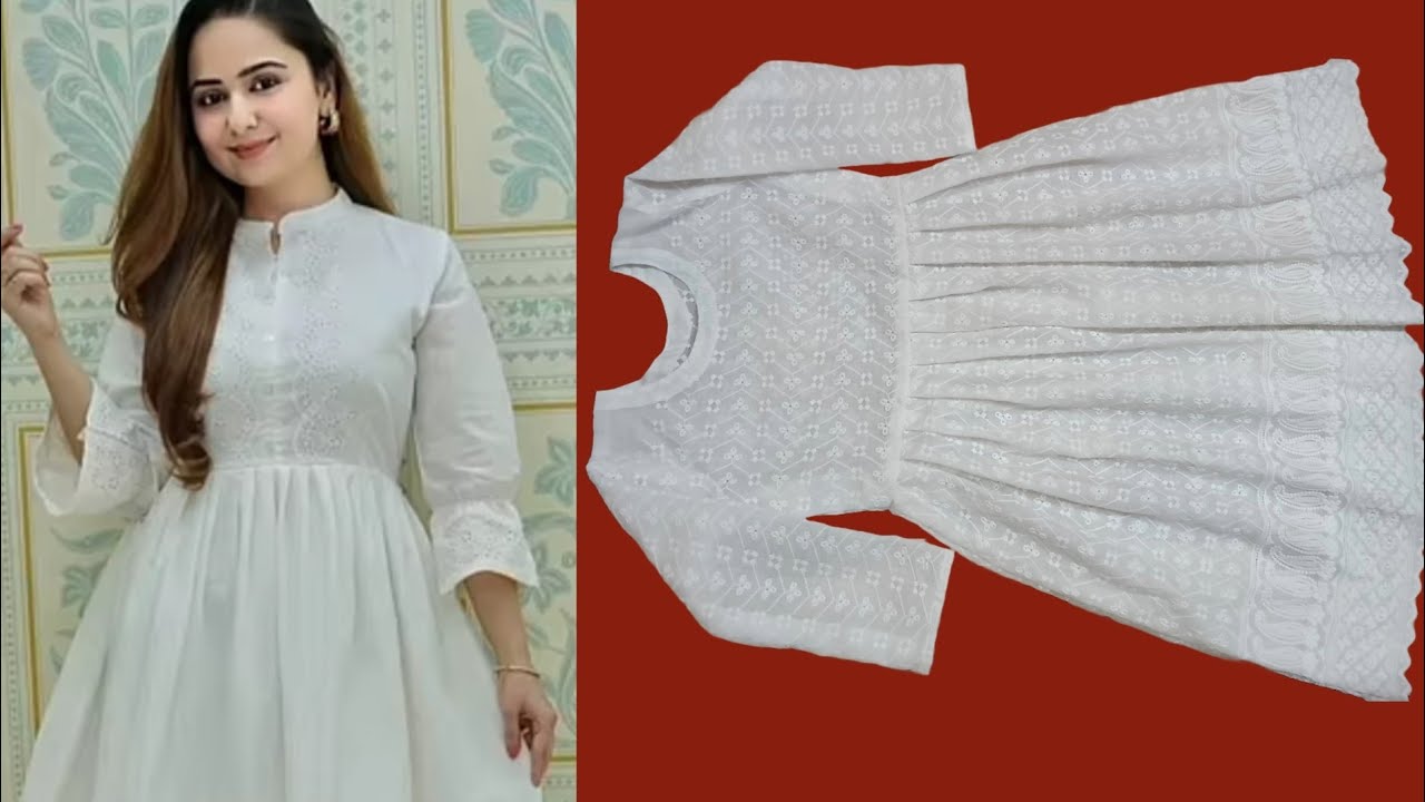 Short Frock Design / Stylish Summer Top / tunic top cutting and stitching |