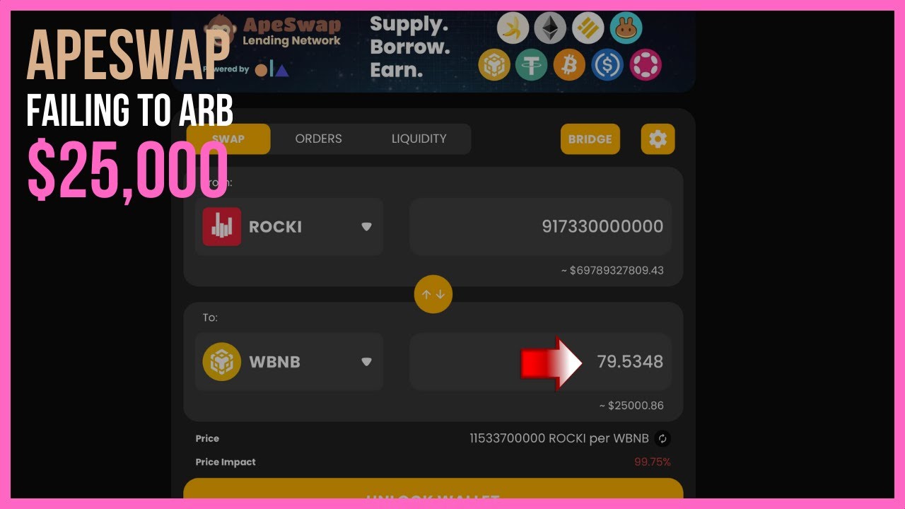 Failed to Capture USD 25K of Crypto Value - ApeSwap vs PancakeSwap Arbitrage