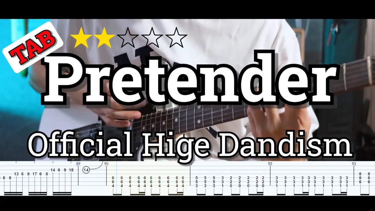 [TAB]Official髭男dism - Pretender 정튜닝 | 히게단 프리텐더 기타 커버 | Standard Tunning Guitar Cover