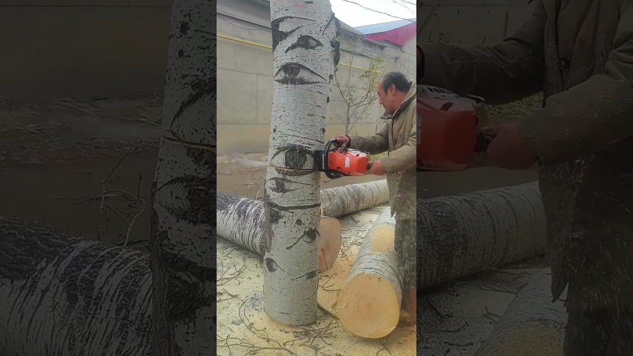 Logging in dense residential areas- Good tools and machinery make work easy
