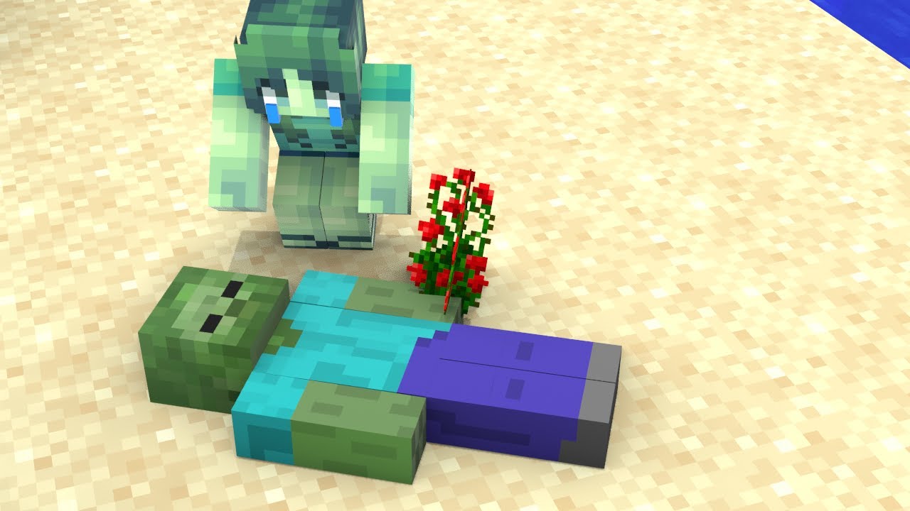 Love Story of Zombie - Story Minecraft Animation