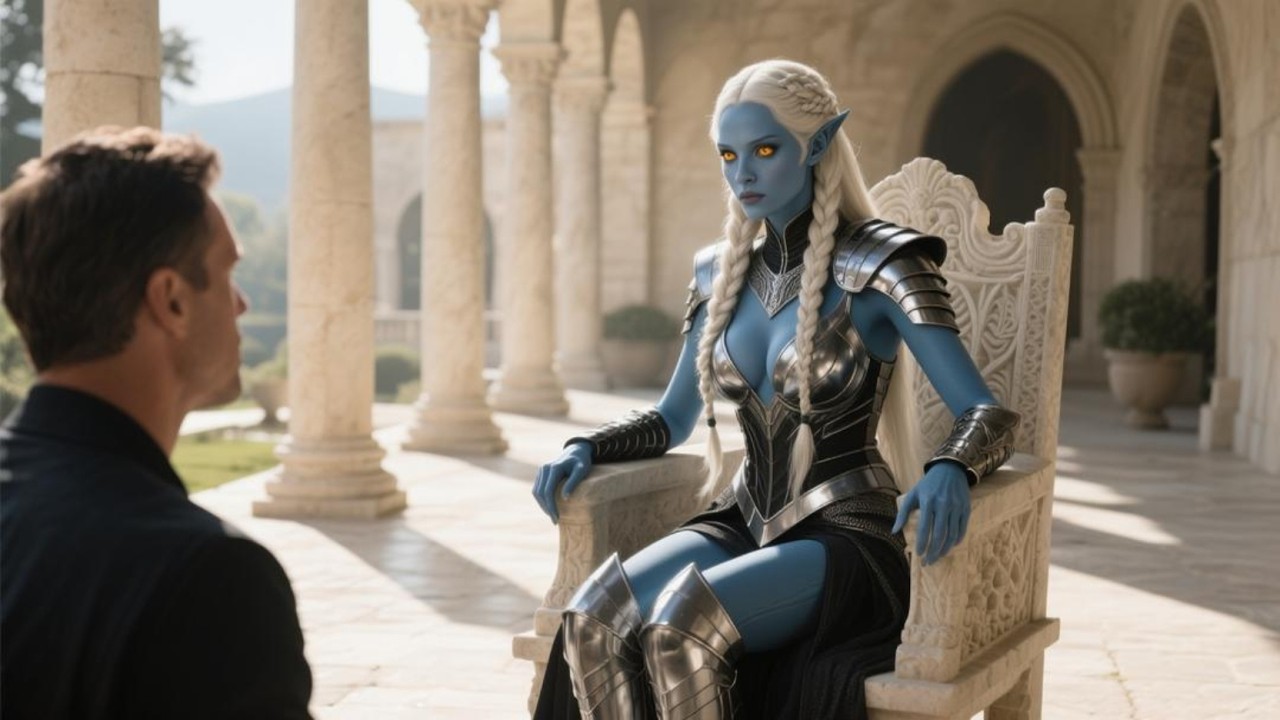 You’re So Beautiful I Can’t Even Speak,” I Said — And the Alien Empress Turned Bright Red