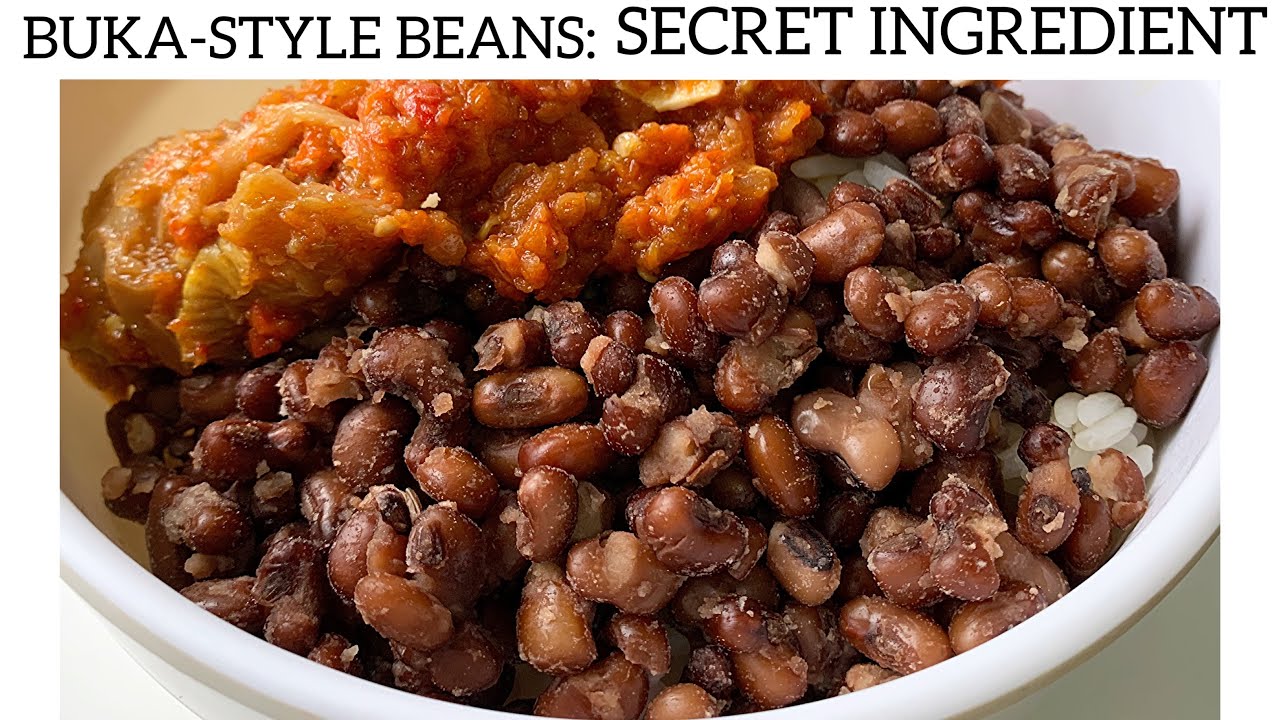HOW TO COOK BUKA-STYLE PLAIN BEANS (With A Secret Ingredient) | Nigerian Buka Plain Beans Recipe