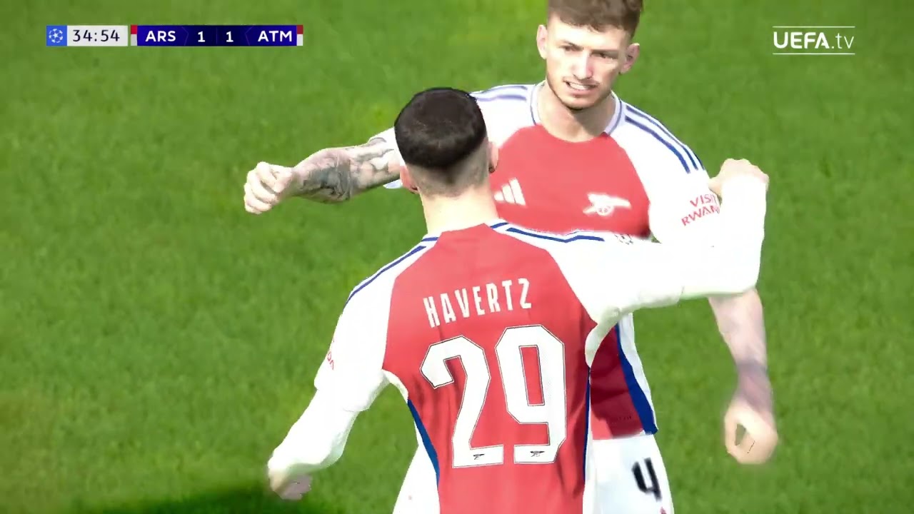 Football Life 2025 Megapatch 3 UCL Gameplay: Arsenal vs Atletico Madrid