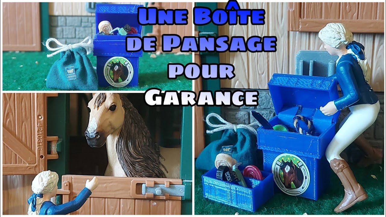 [TUTO] Faire une boîte de pansage et un sac à bombe pour Schleich 🏇