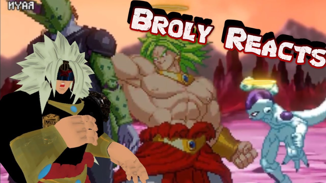 Broly Reacts to: Frieza, Cell vs Broly - [Sprite Animation]