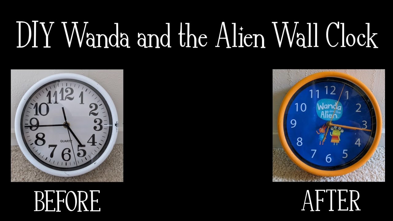 DIY Wanda and the Alien Wall Clock