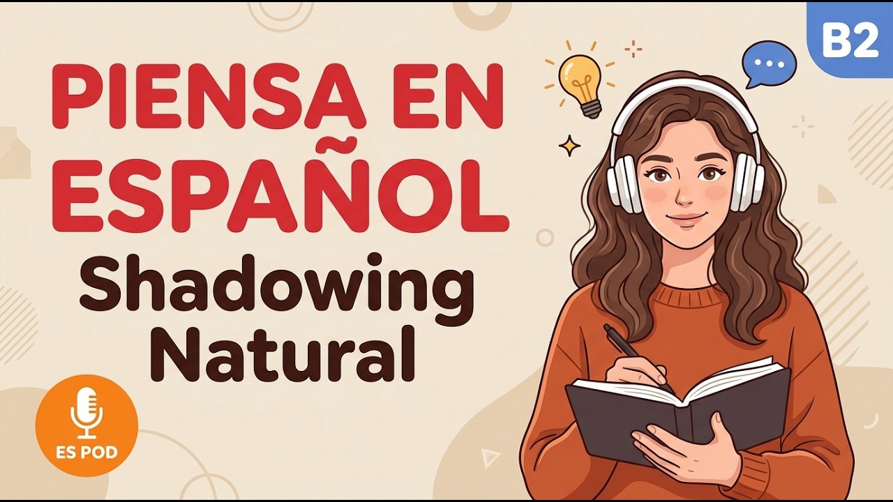 B2 Spanish Shadowing Practice | Essential Real-Life Conversations | Learn Spanish with Podcast