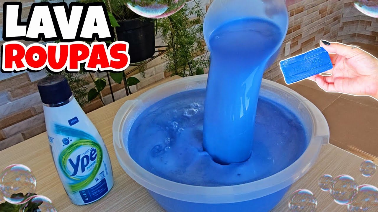 USEI 1 BARRA DE SABÃO YPÊ E POUCOS INGREDIENTES FIZ O MELHOR SABÃO LAVA ROUPAS SEM SODA 😱😍