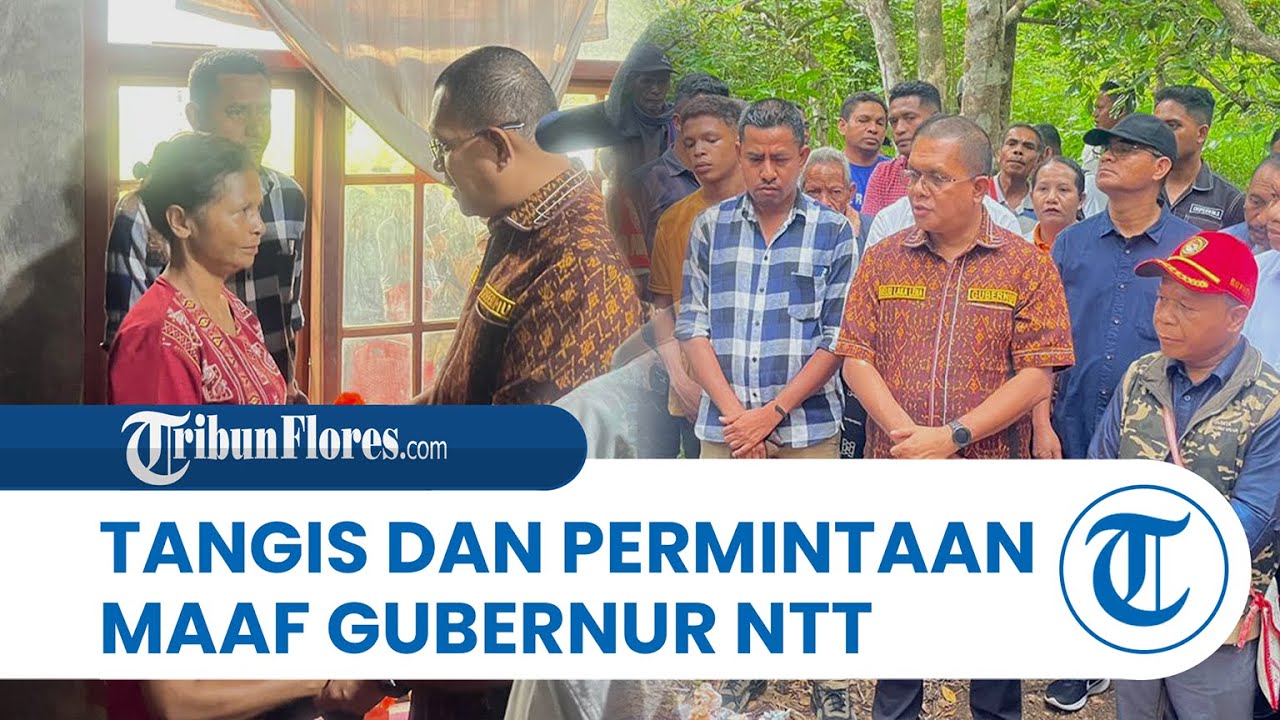 Tiba di Rumah Duka Jerebu’u Ngada,  Gubernur Melki Menangis dan Minta Maaf
