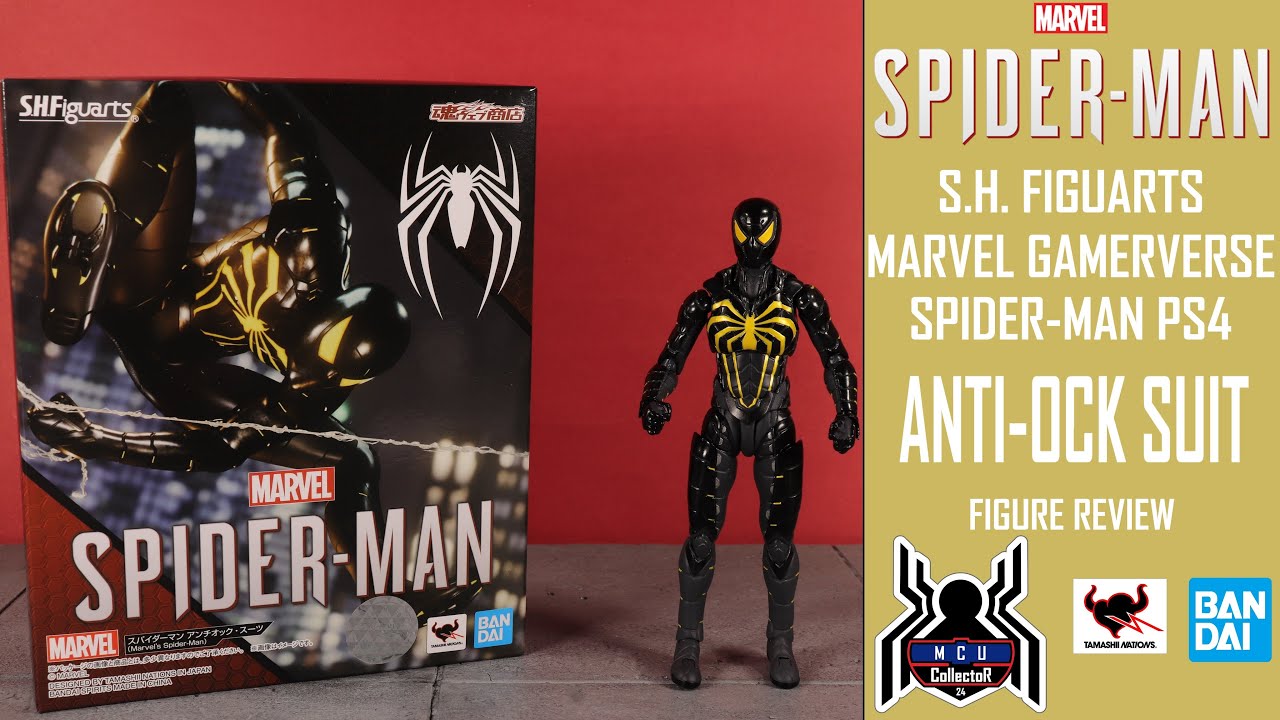 SH Figuarts Marvel GamerVerse SPIDERMAN ANTI OCK SUIT PS4 Figure Review