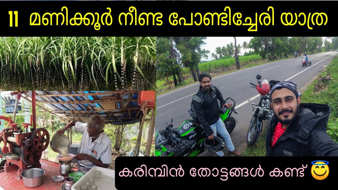 Kerala to Pondicherry Bike Trip | Bike Ride through SugarCane farms | Royal Enfield - Ninja 300