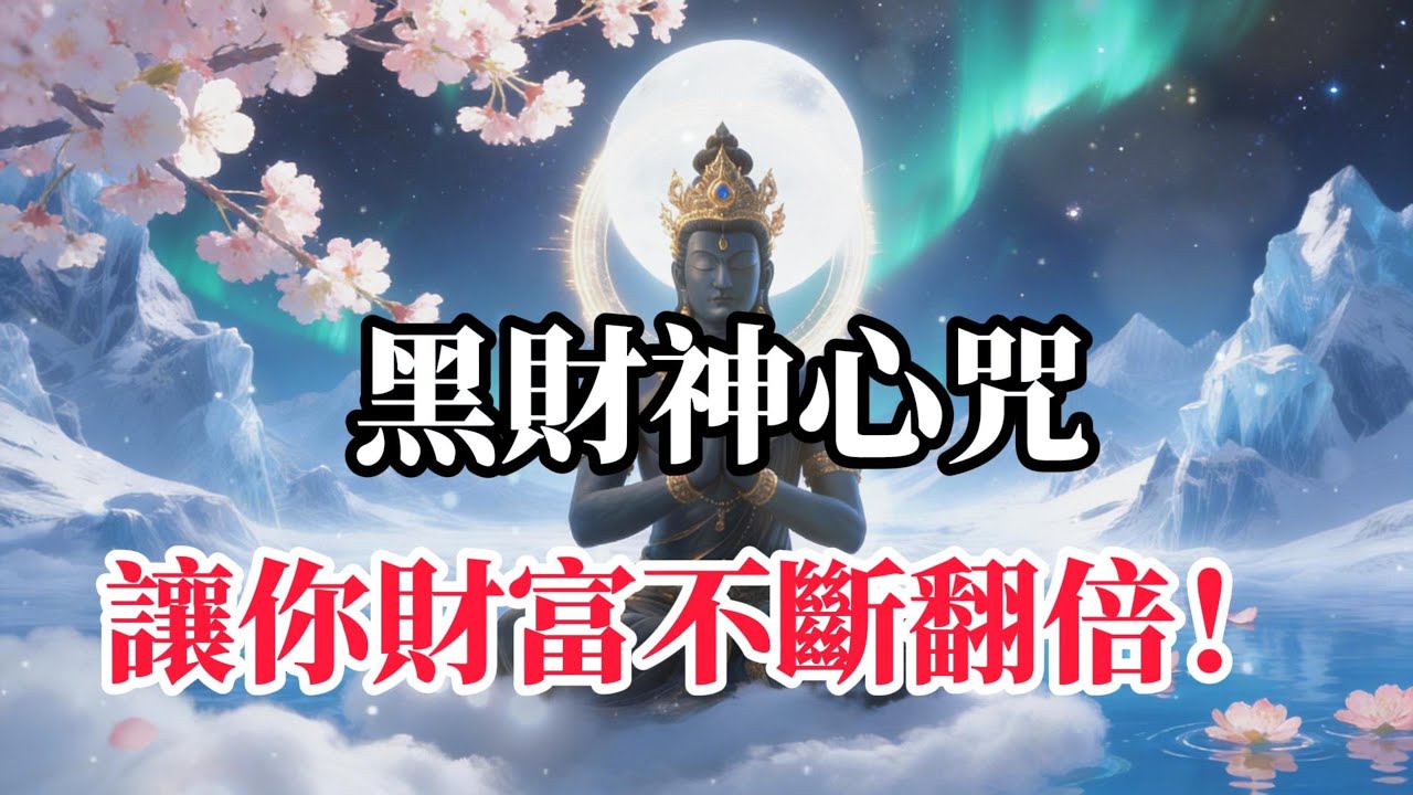 黑財神心咒 秒招偏財，偏財運勢爆發，心咒讓你財源廣進，增長無盡善業，成就圓滿財富，正財偏財，福德招引，讓您的努力，獲得倍數回報，快速掌握招財心法