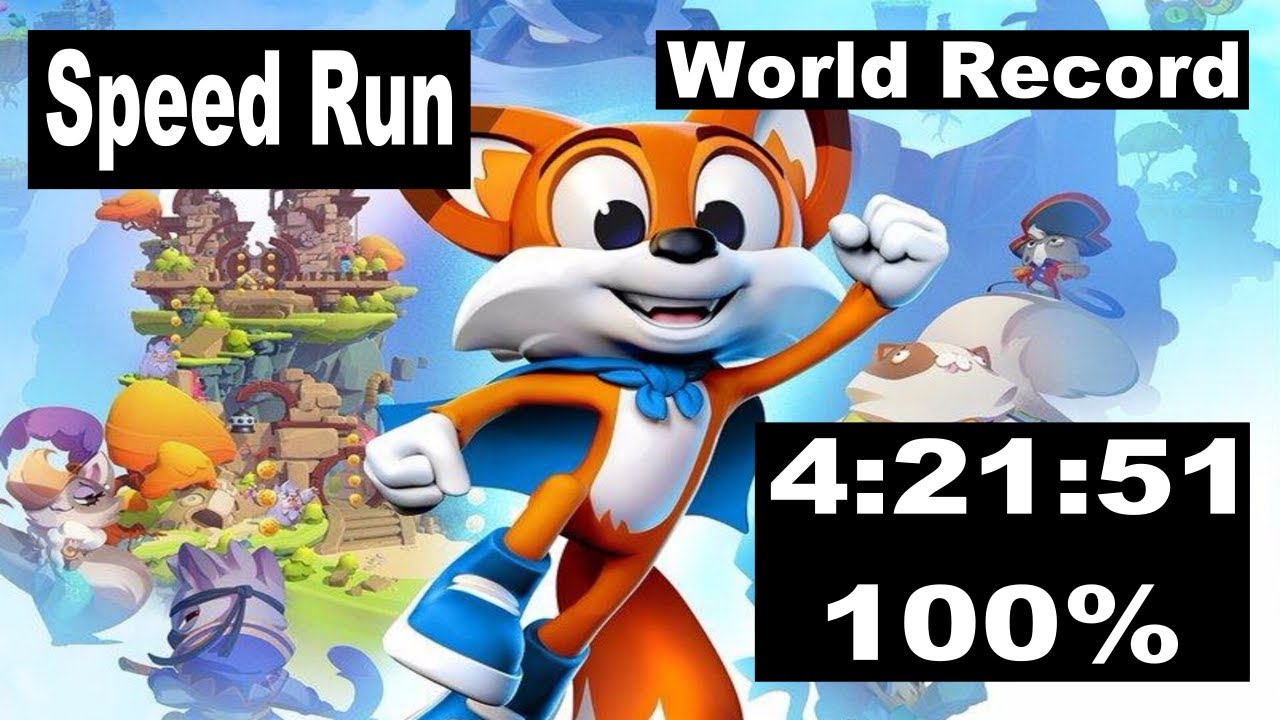 New Super Lucky's Tale - 100% - Speed Run 4:21:51 (Console Edition) (World Record)