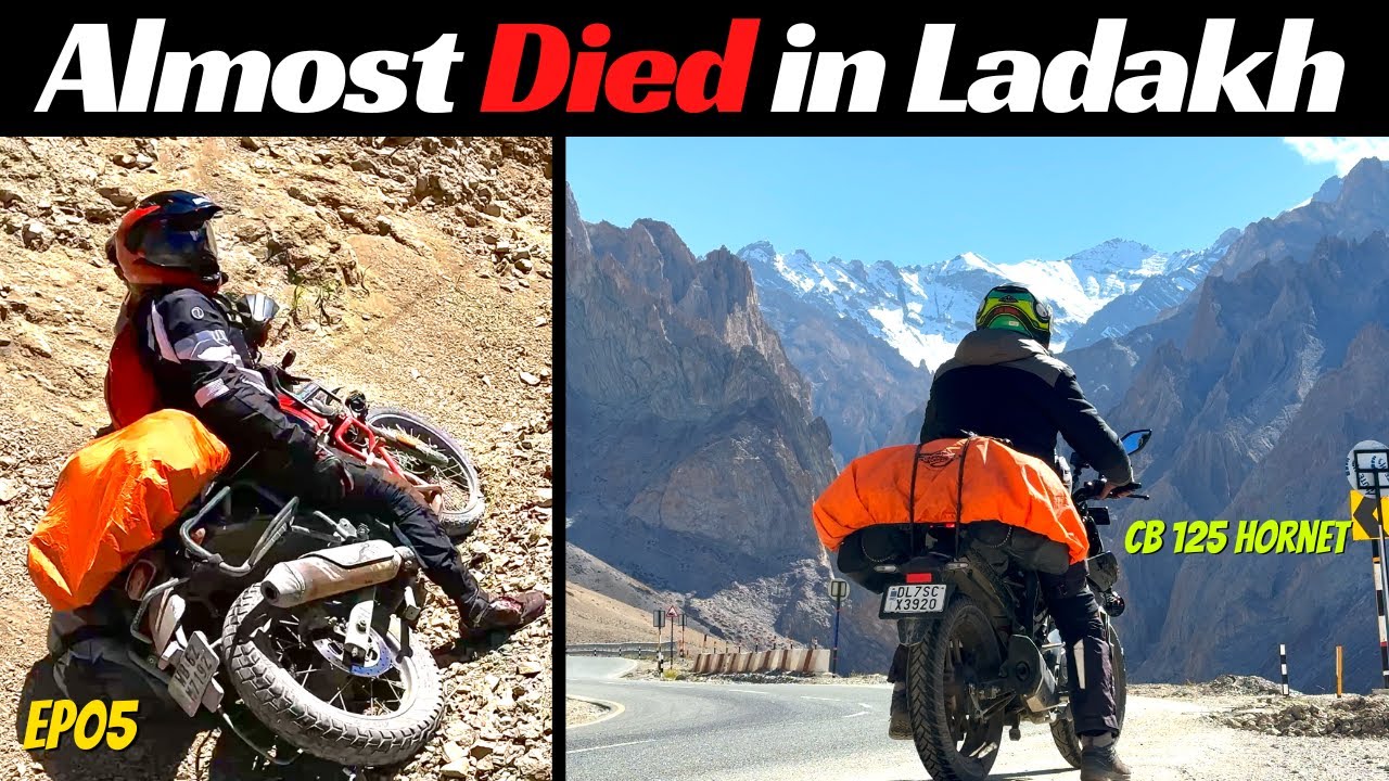 HE NEARLY LOST HIS LEG IN OUR LADAKH ACCIDENT | Kargil-Leh on 125 cc
