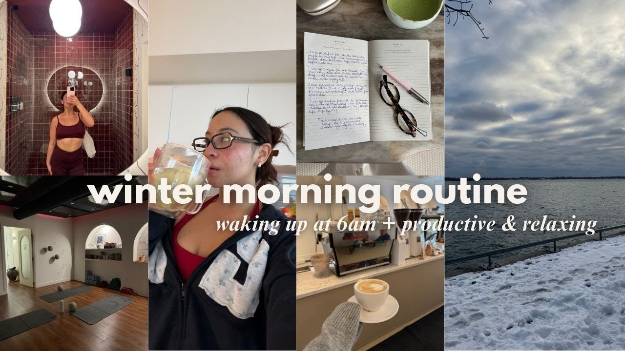 realistic winter morning routine ❄️ how i stay healthy & productive in the cold