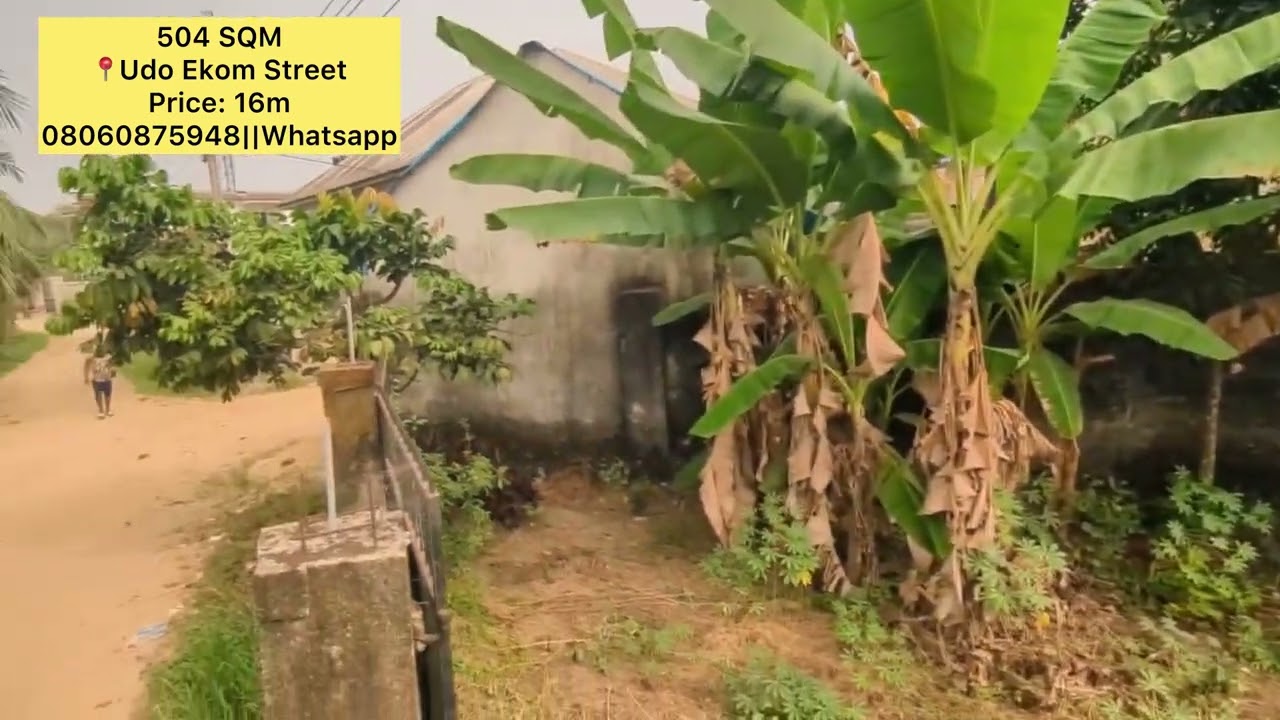 LAND FOR SALE AT UDO EKOT STREET