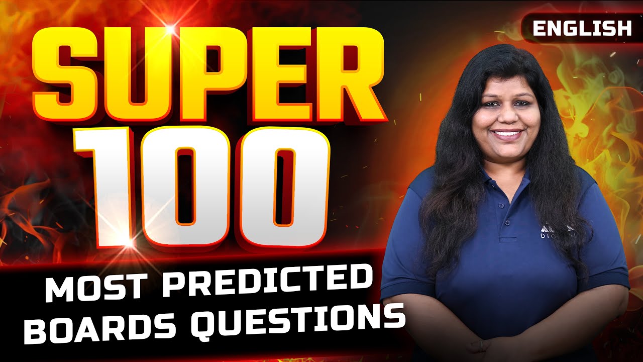 SUPER 100 🔥 Class 10 English | Most Predicted Board Questions 2026