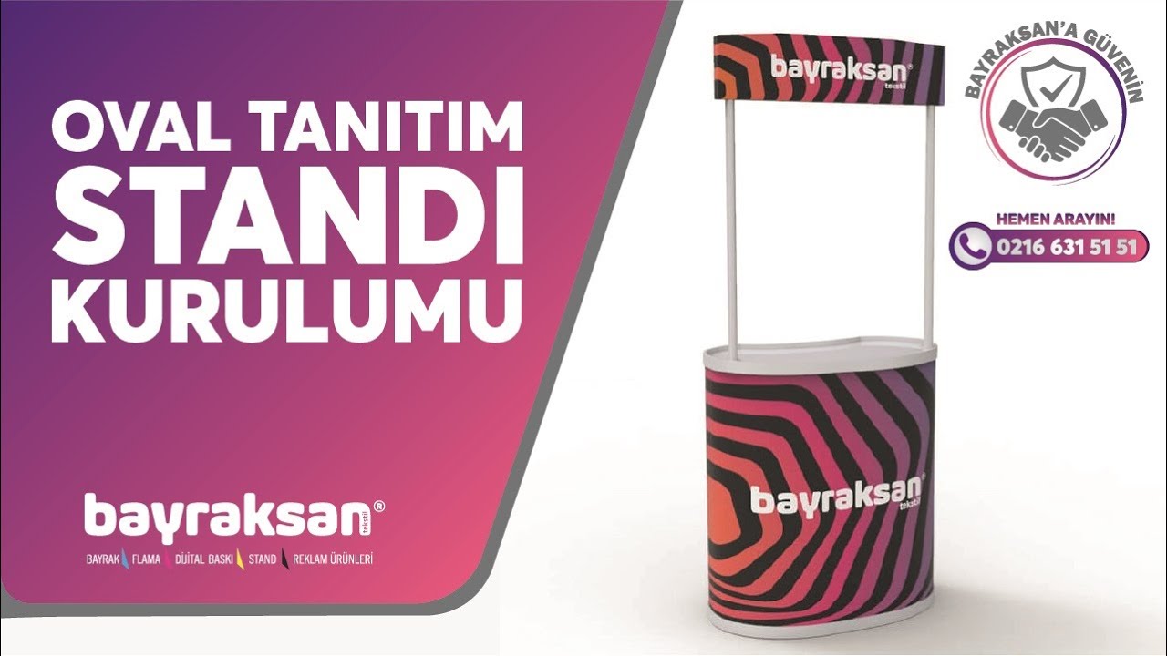Oval Fasulye Plastik Reklam Tanıtım Standı Nasıl Kurulur?