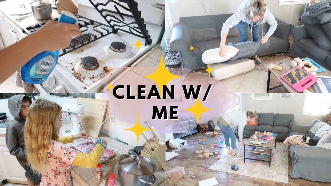 CLEAN WITH ME || CLEANING MOTIVATION || AT HOME WITH JILL