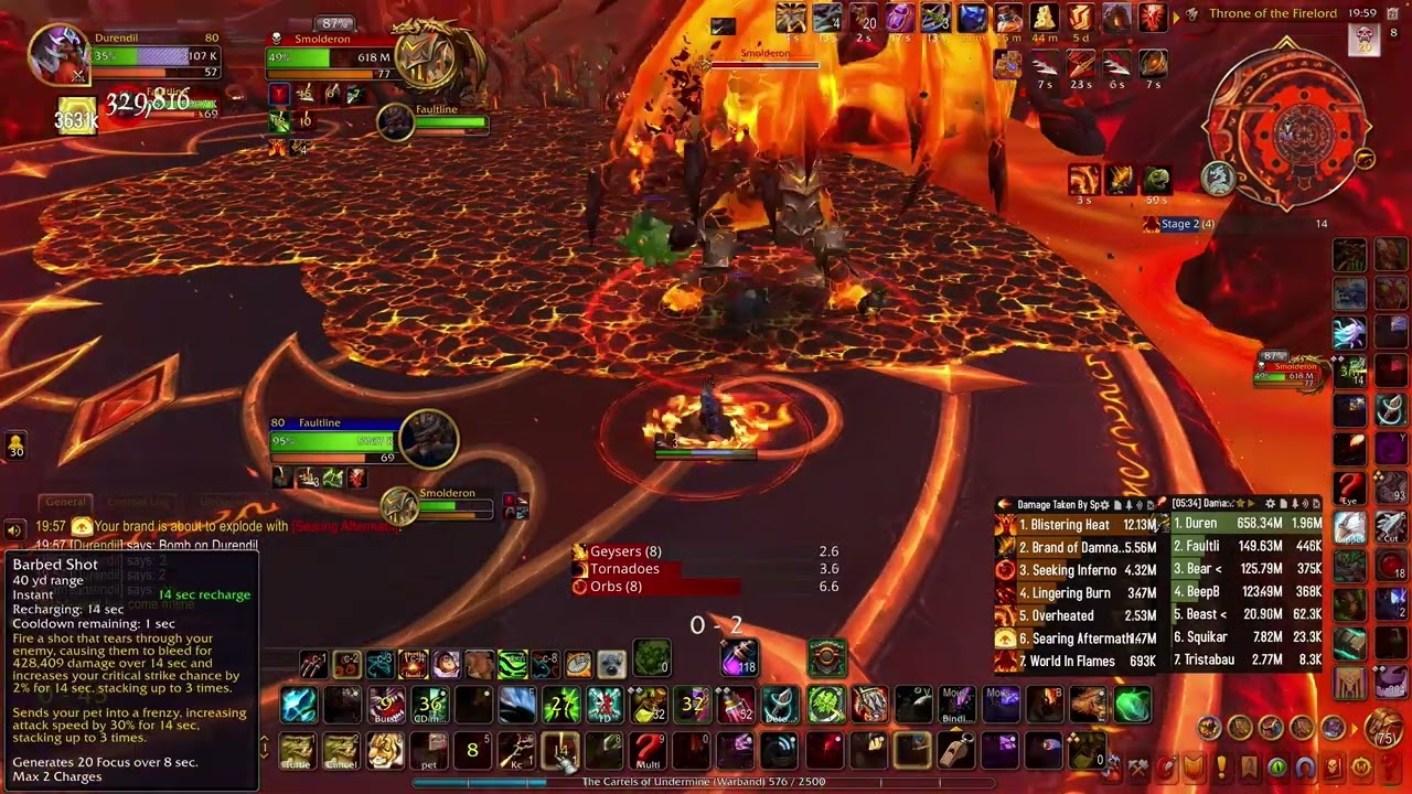 Hunter solo - Durendil vs Mythic Smolderon
