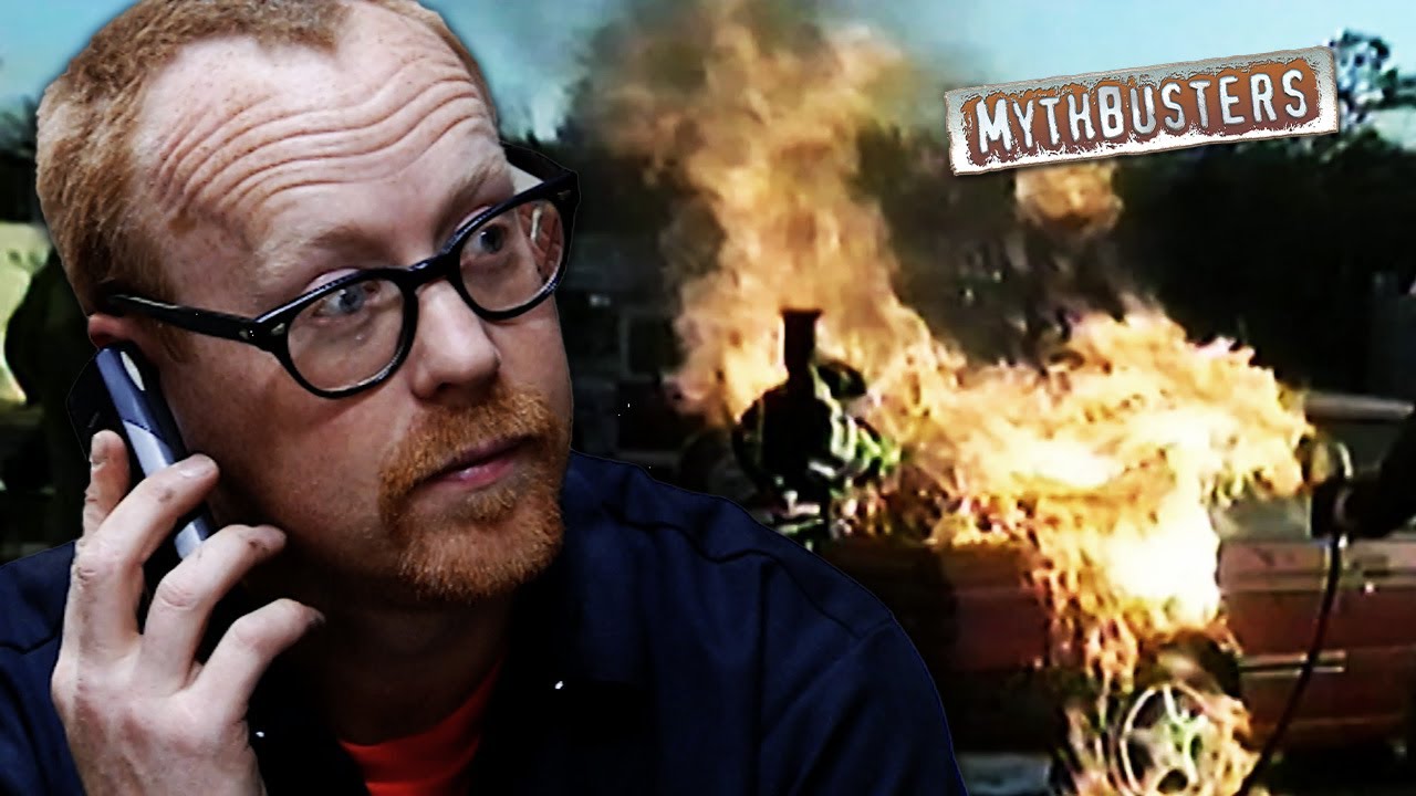 The Explosive Truth About Cell Phones at Gas Pumps | MythBusters