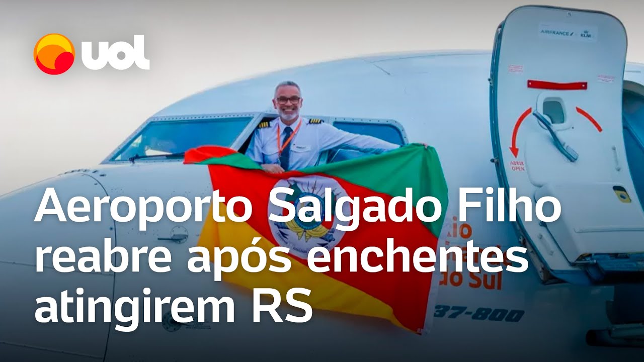 Aeroporto Salgado Filho reabre após enchentes atingirem Porto Alegre (RS)