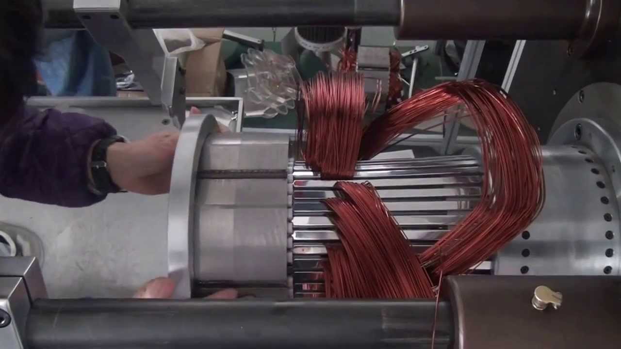 42 big motor coil inserting machine