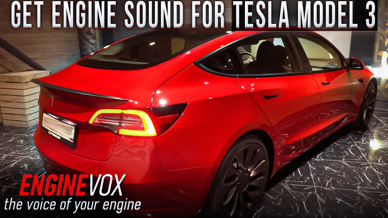 High Performance Electric Sport Exhaust Sound System #ENGINEVOX based on Tesla Model 3.