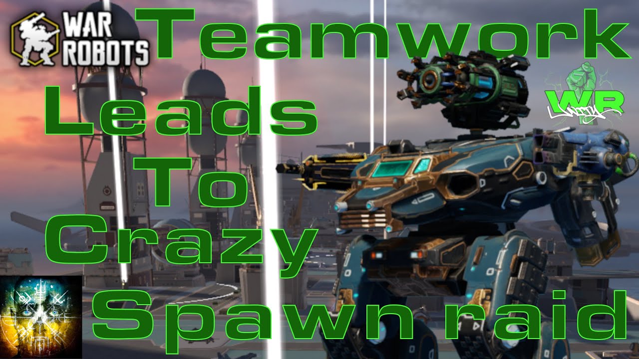 Дуэт Insane Raptor и Lio на карте Carrier в War Robots