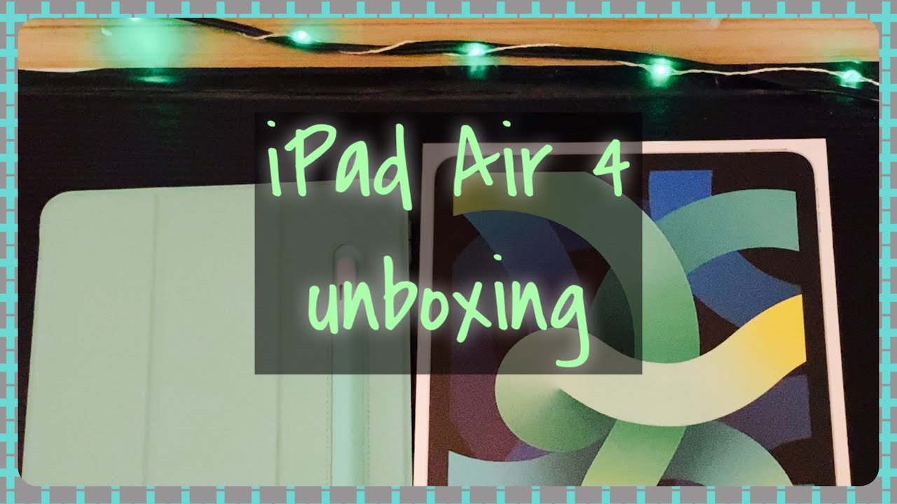 2020 iPad Air 4 unboxing💚📦 | green | Goodnote5