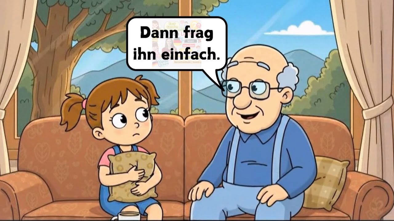 Deutsch Lernen mit Opa und Enkelin | Max spricht nicht mehr ❤️👌