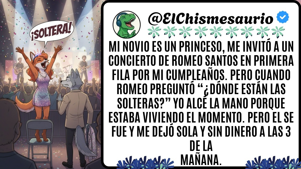 Mi novio es un princeso, me invit&oacute; a un concierto de Romeo Santos en primera fila por mi cumplea&ntilde;os