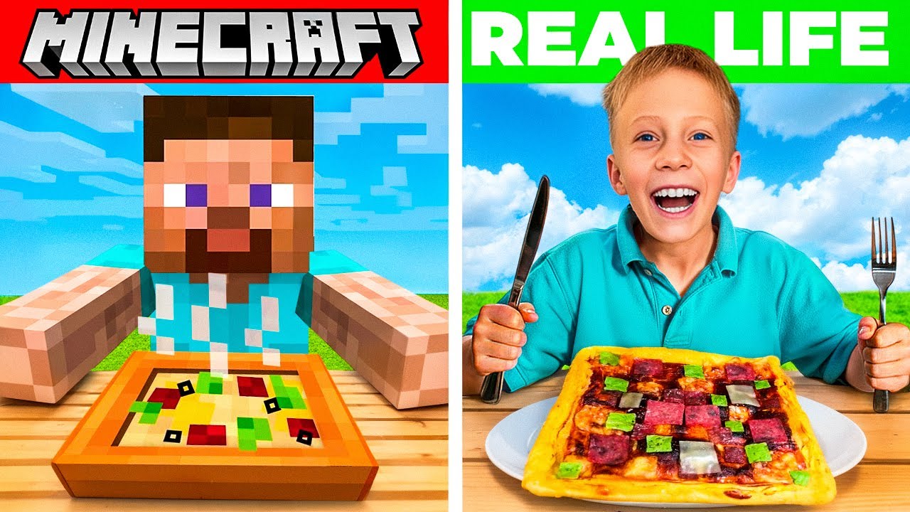 ЕДА из MINECRAFT в реальном меню 🍔 Мой ресторан открыт!