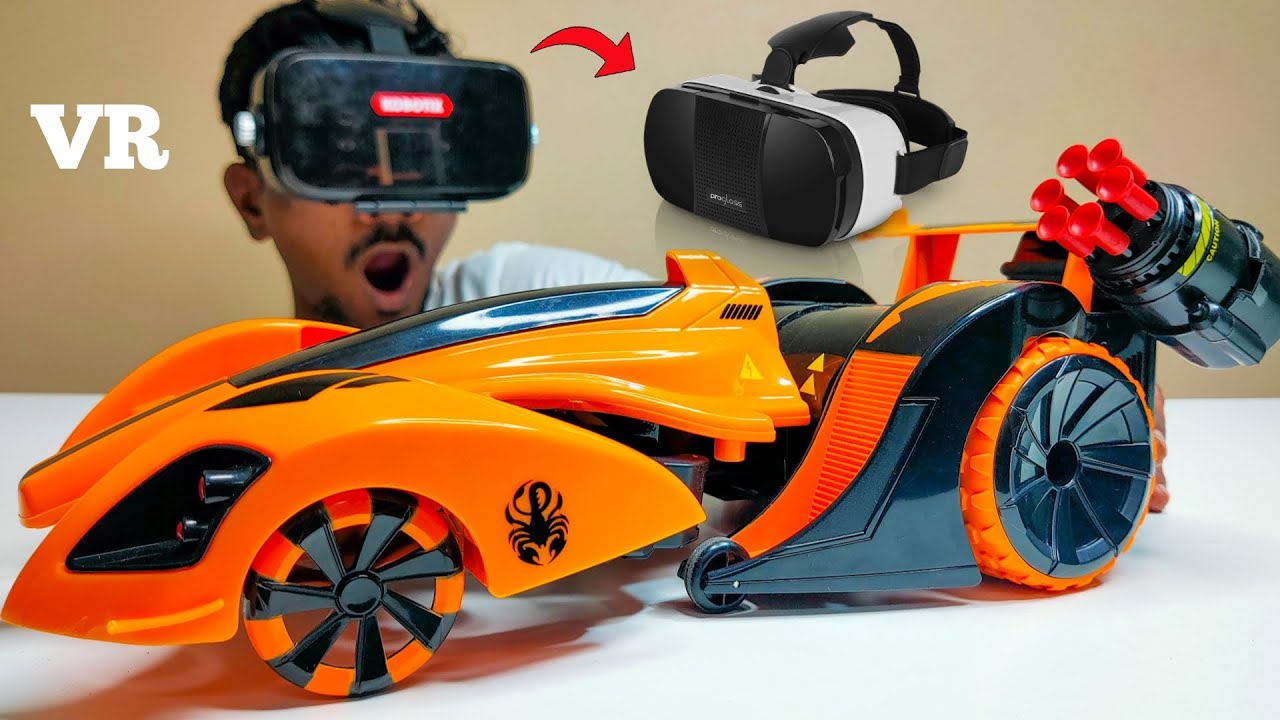 RC VR Canon Car Vs Oil Tanker Robotic Truck Unboxing & Testing- Chatpat toy tv