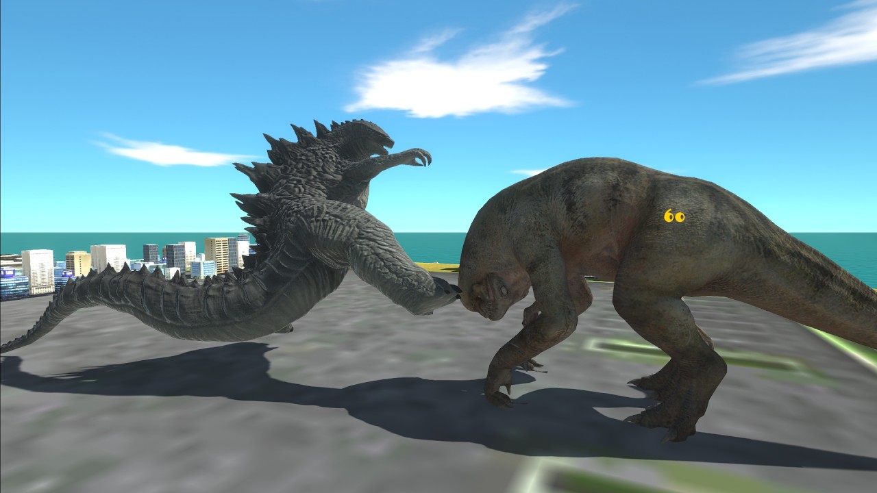 Godzilla 2014 Rescue Doug from D-rex strike. can Godzilla beat D-rex?