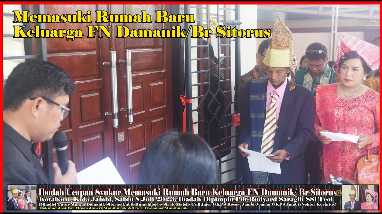 Tutorial Acara Adat Simalungun Memasuki Rumah Baru di Jambi