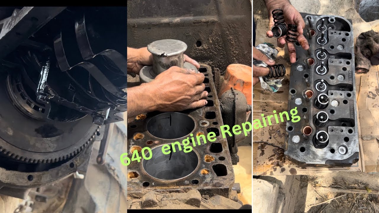 Fiat 640 1988 Model Full Engine Repair ) Rebuilt Tractor Engine|| Tractor Engine Full Fitting||