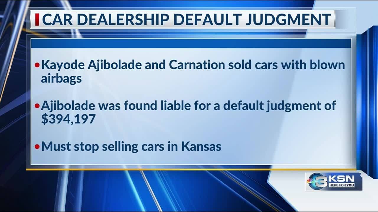 Local dealership ordered to stop selling cars in Kansas