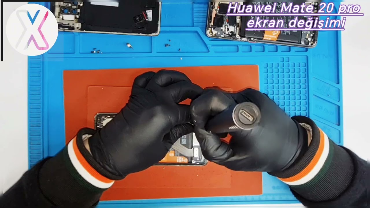 Huawei Mate 20 Pro ekran değişim videosu