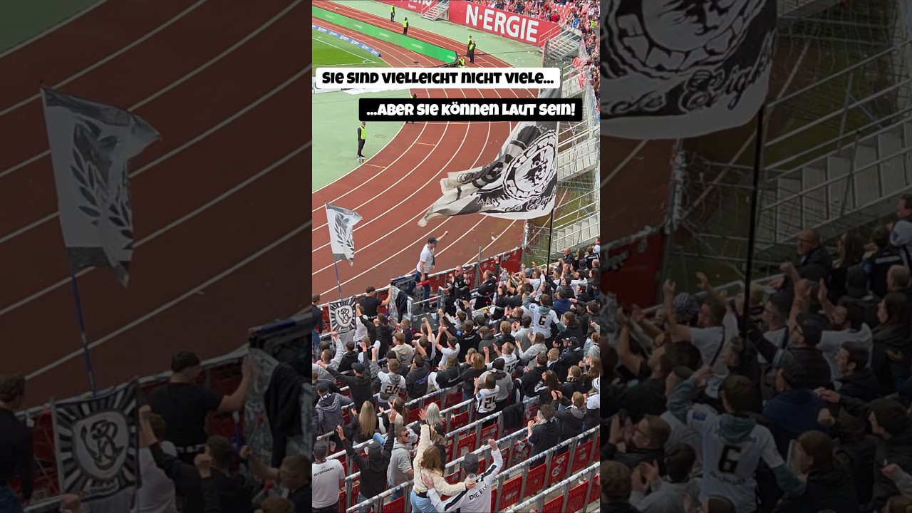 Sie sind wenige, aber 90min aktiv! Guter Support f&uuml;r Elversberg  in N&uuml;rnberg 👏  #SVElversberg #SV07