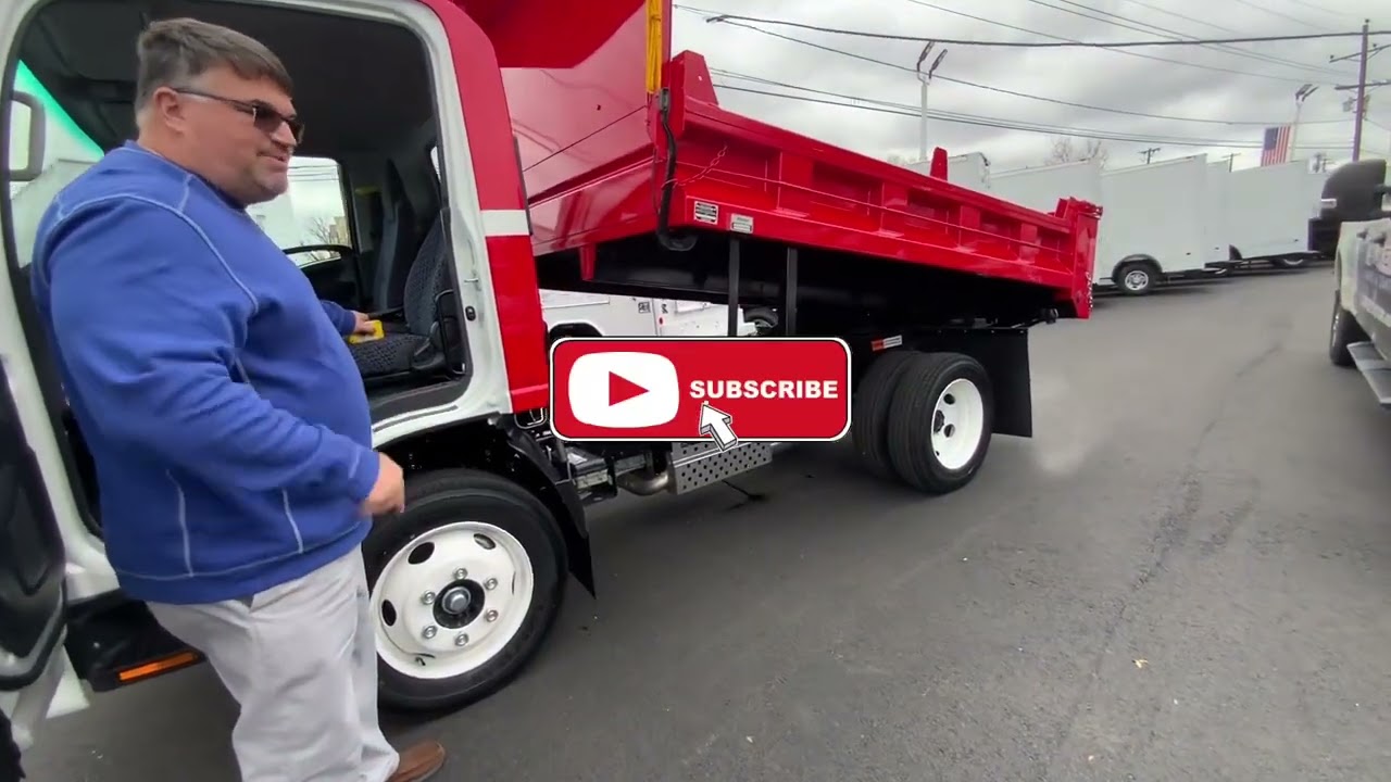 2024 Isuzu NPR HD gas 11’ mason dump custom paint