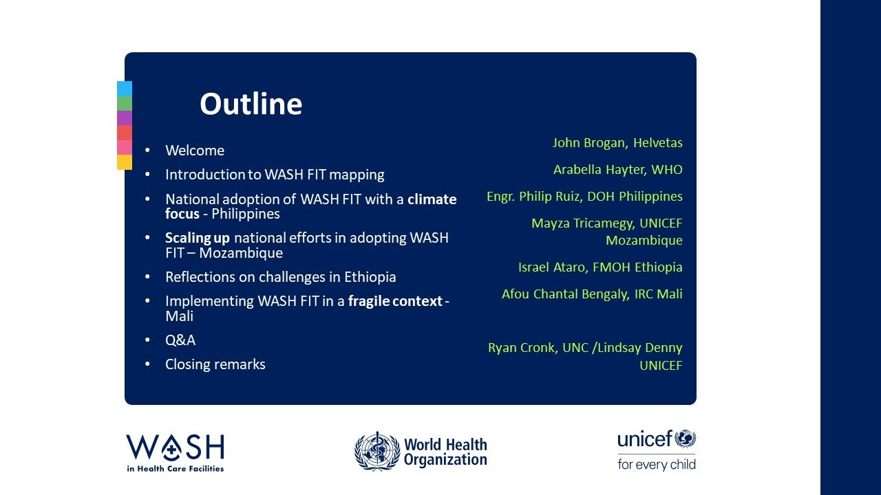 Technical webinar series 2023: WASH FIT