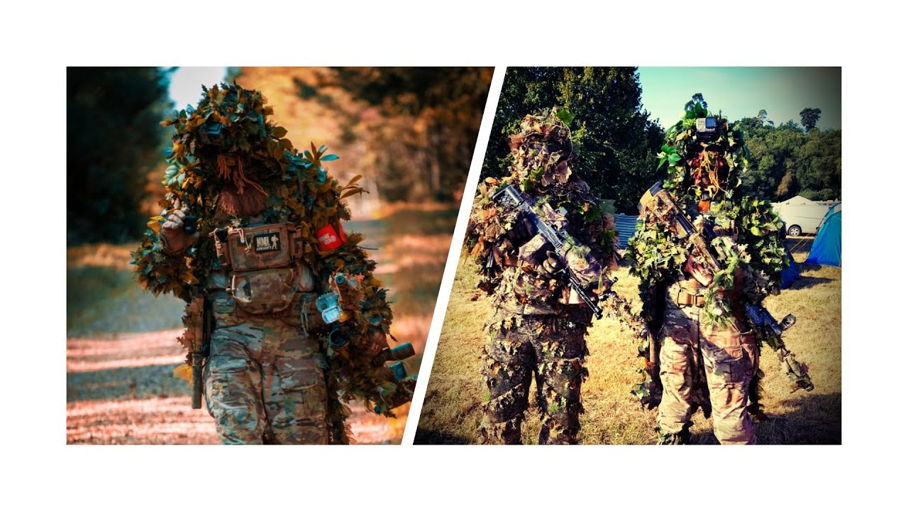 Airsoft ghillie sniper at National Airsoft Festival 2022 - Ground Zero Airsoft