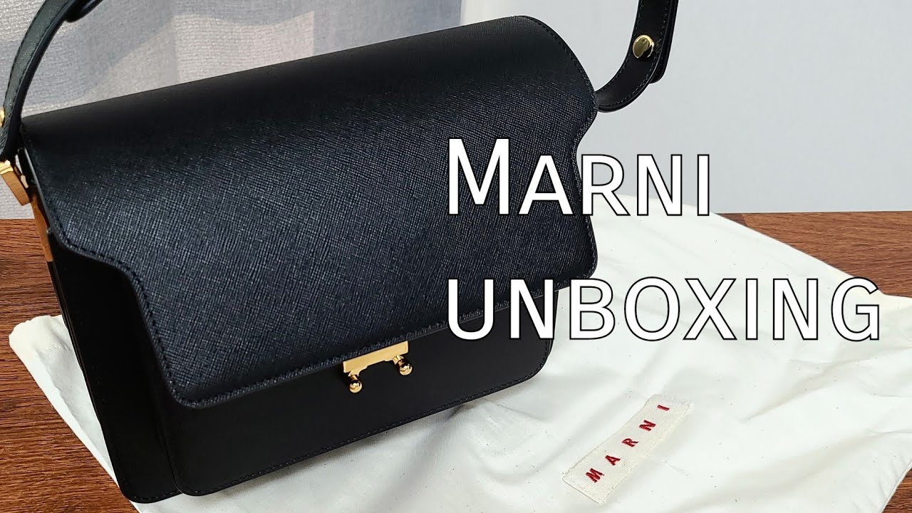 MARNI Trunk Bag Unboxing 셀프 크리스마스선물 겸 연말 선물  (마르니트렁크백언박싱, 100만원대 명품백추천)