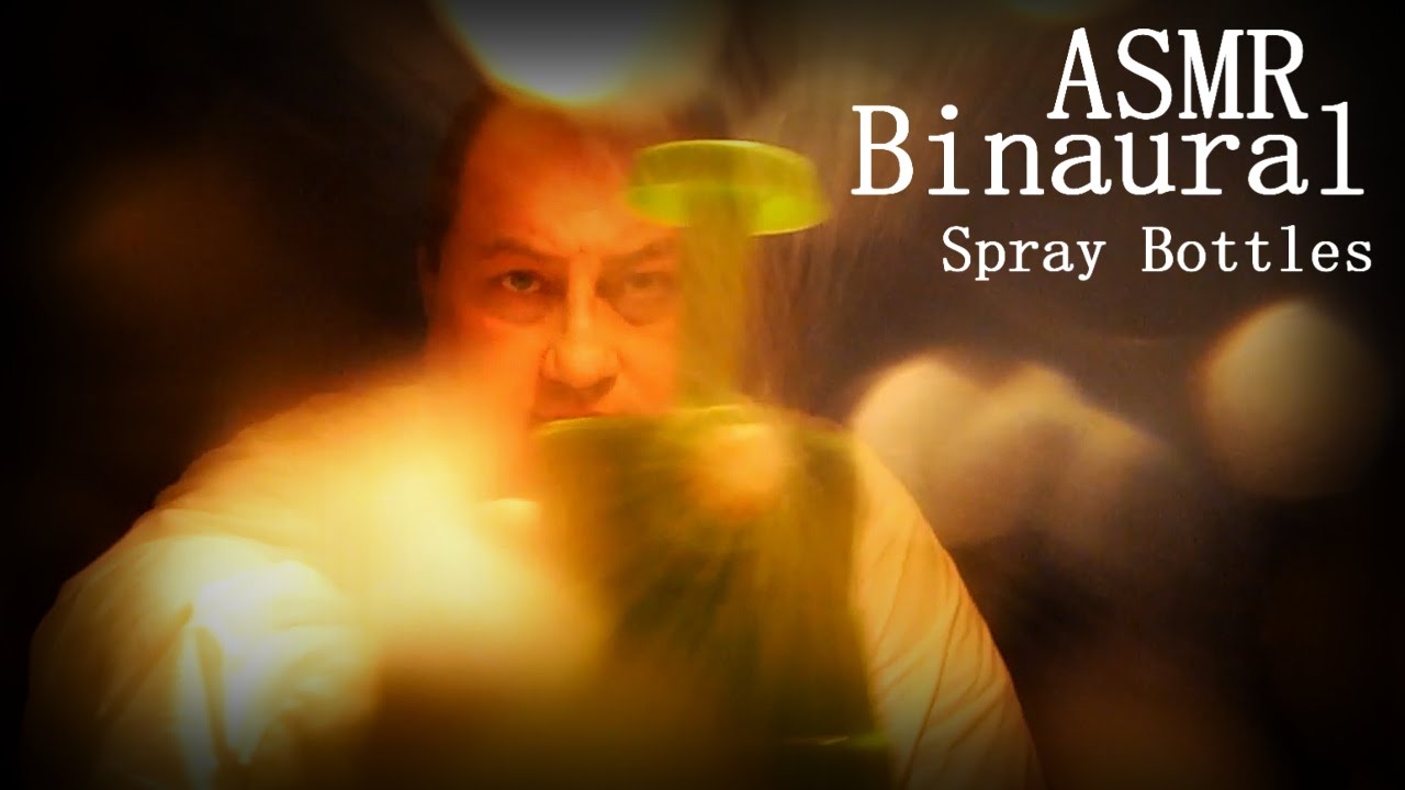 [ASMR Binaural] Water Spray Bottles (Ear-To-Ear)