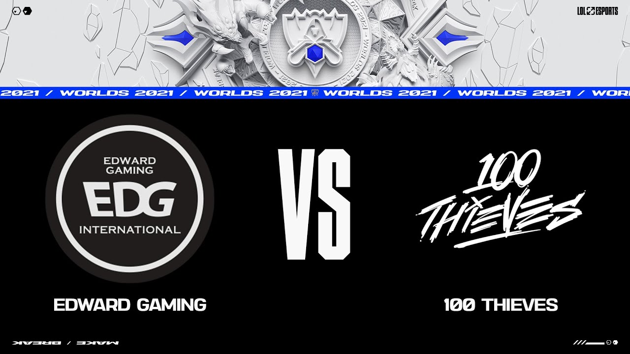 EDG vs. 100 | Worlds Group Stage Day 1 | Edward Gaming vs. 100 Thieves (2021)