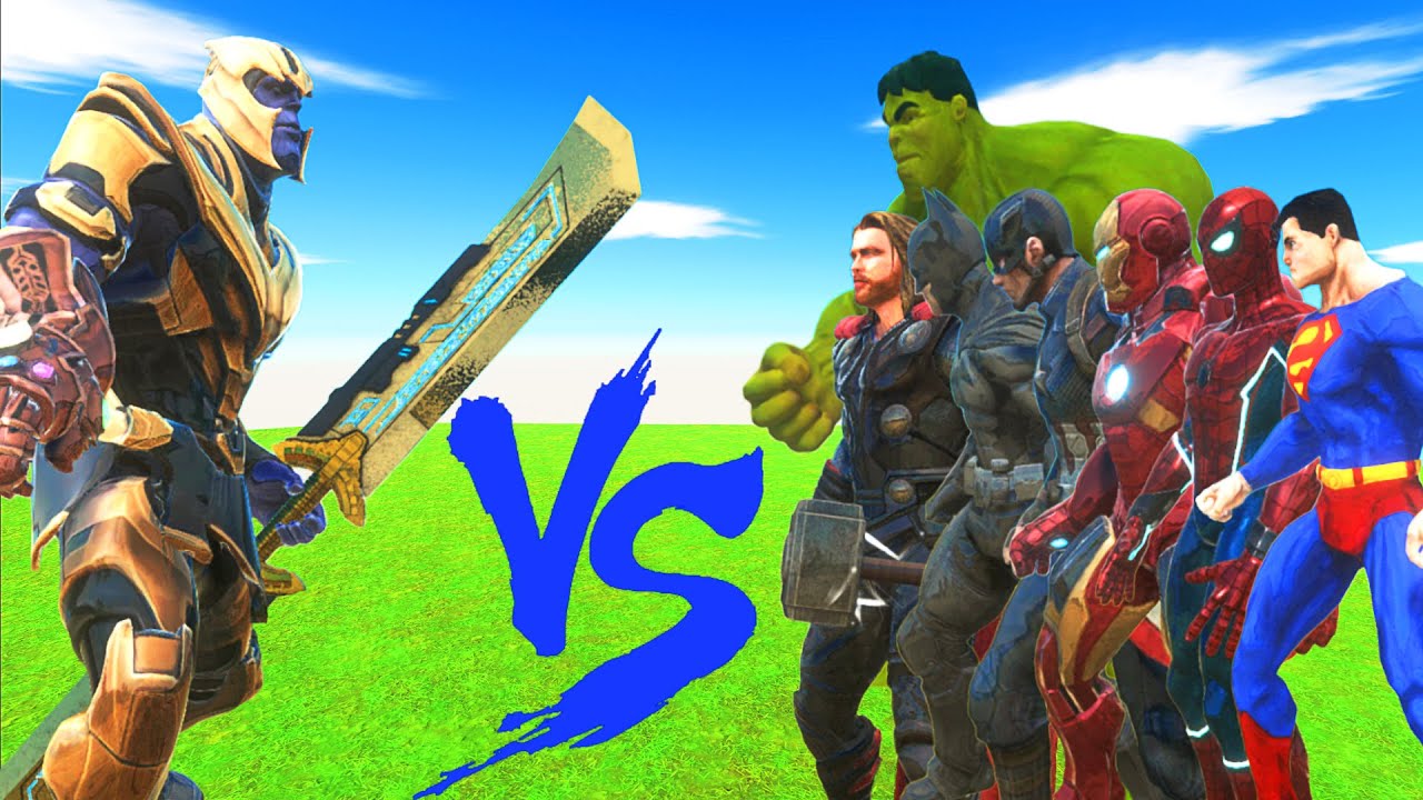 THANOS VS THE AVENGERS - Animal Revolt Battle Simulator