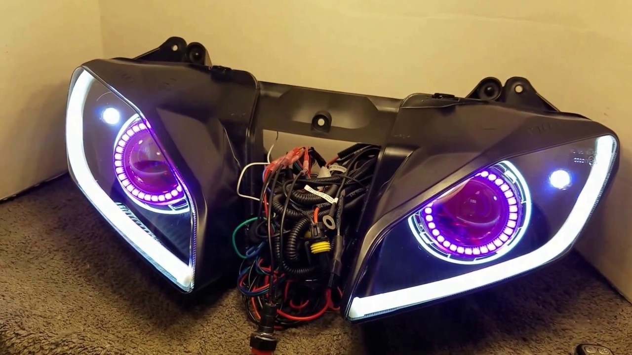 #35 2006-2016 Yamaha R6 Projector Angel Eyes Halo headlights by BKMOTO.COM