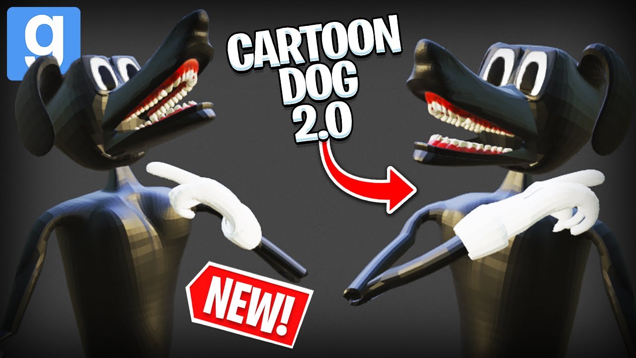 NEW CARTOON DOG 2.0 ☠️ TREVOR HENDERSON UPDATE! (Garry's Mod Sandbox) | JustJoeKing